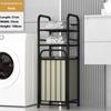 Dirty Clothes Storage Basket Balcony Toilet Dirty Clothes Shelf Metal Splicing Storage Rack Stable and Reliable Laundry Rack