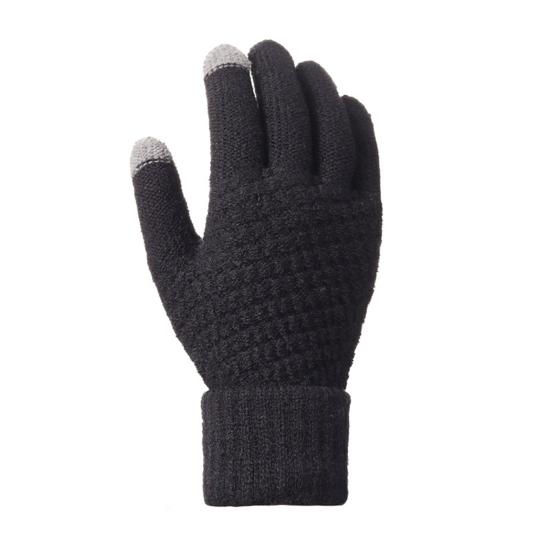 3 шт./компл. Женский зимний набор шапка, шарф, перчатки, шапка вязаная фактурой «косы», украшенная плюшевым помпоном, длинный шарф, теплый комплект перчаток