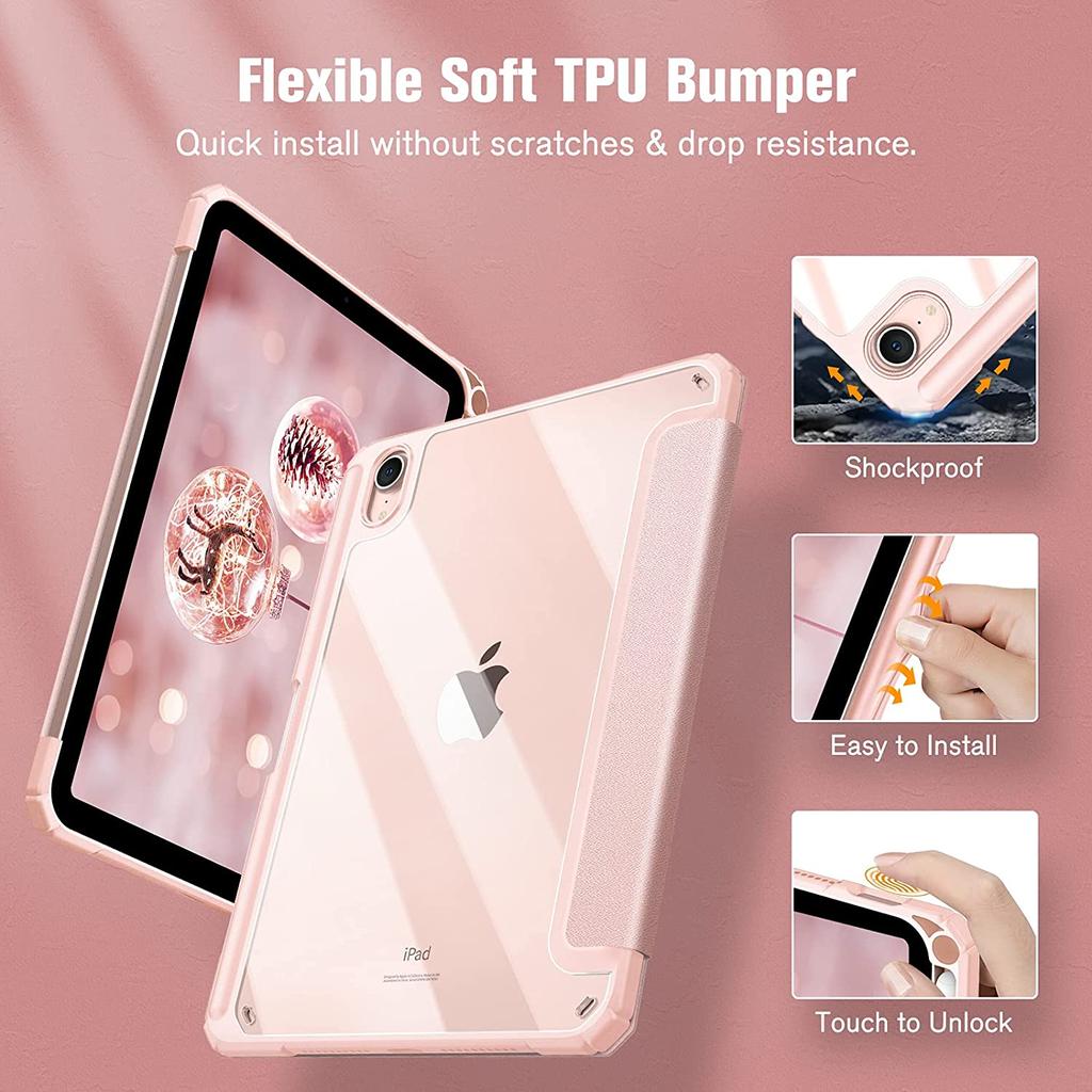 Защитный чехол для iPad Air 4 5, чехол для iPad Pro 11 2024 M4, чехол для iPad 6, 9, 10 поколения 2022 10,2 10 дюймов 2 Air 2 1 для iPad Mini 6, силиконовый чехол