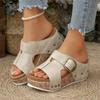 Fashion 2025 New Fashion Women Summer Shoes Sandals Wedges Sandal for Women Elegant Sandals Slide Huaraches Female Women Heels Footwear