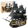 Creative Pirates The Dark Phantom Ship Building Blocks Boat Model Caribbean Adventure Assemble Bricks Toy Gift for Kid Boy Adult