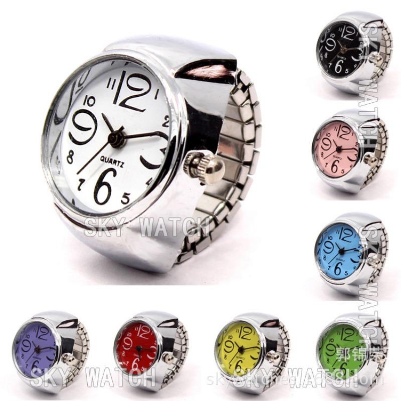 1PC Personalized Men's and Women's Finger Watch Hot Sale Couple Ring Watch Fashion Alloy Case