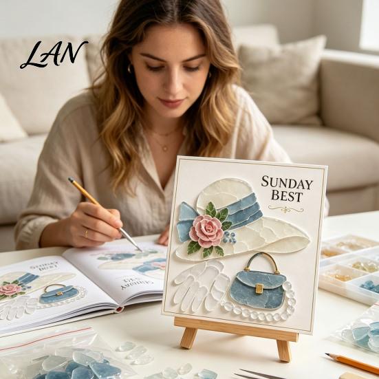 Unique Handmade Gift for Friends Sunday Traditions Sea Glass Art Kit, DIY Mosaic Kit Morning Craft Adults Teens, Home Decor Tranquil Projects