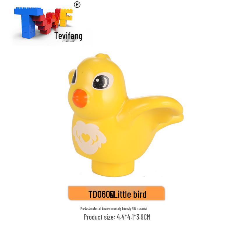 Крупные строительные блоки из частиц: Совместимые Игрушки для Обучения Животным Фермы Прерии Океана для Детей