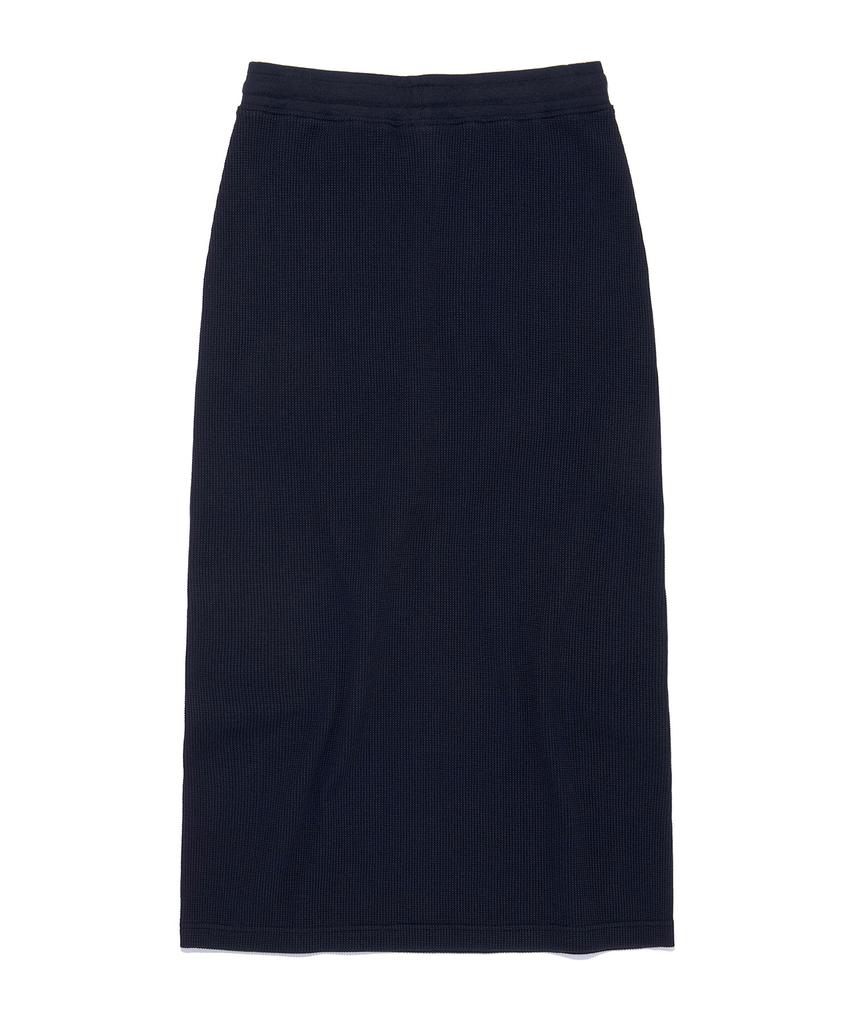Lee Women'S Waffle Midi Sweat Skirt Navy