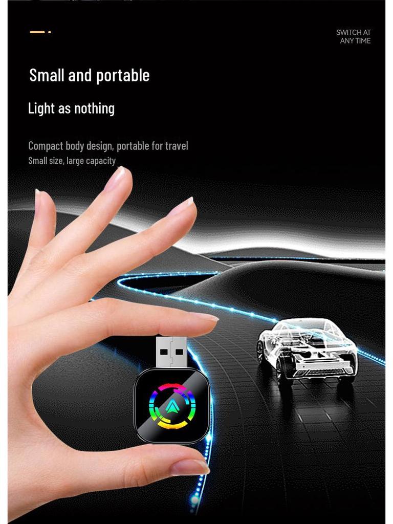 Проводной к беспроводному CarPlay и Android Auto Смарт-модуль
