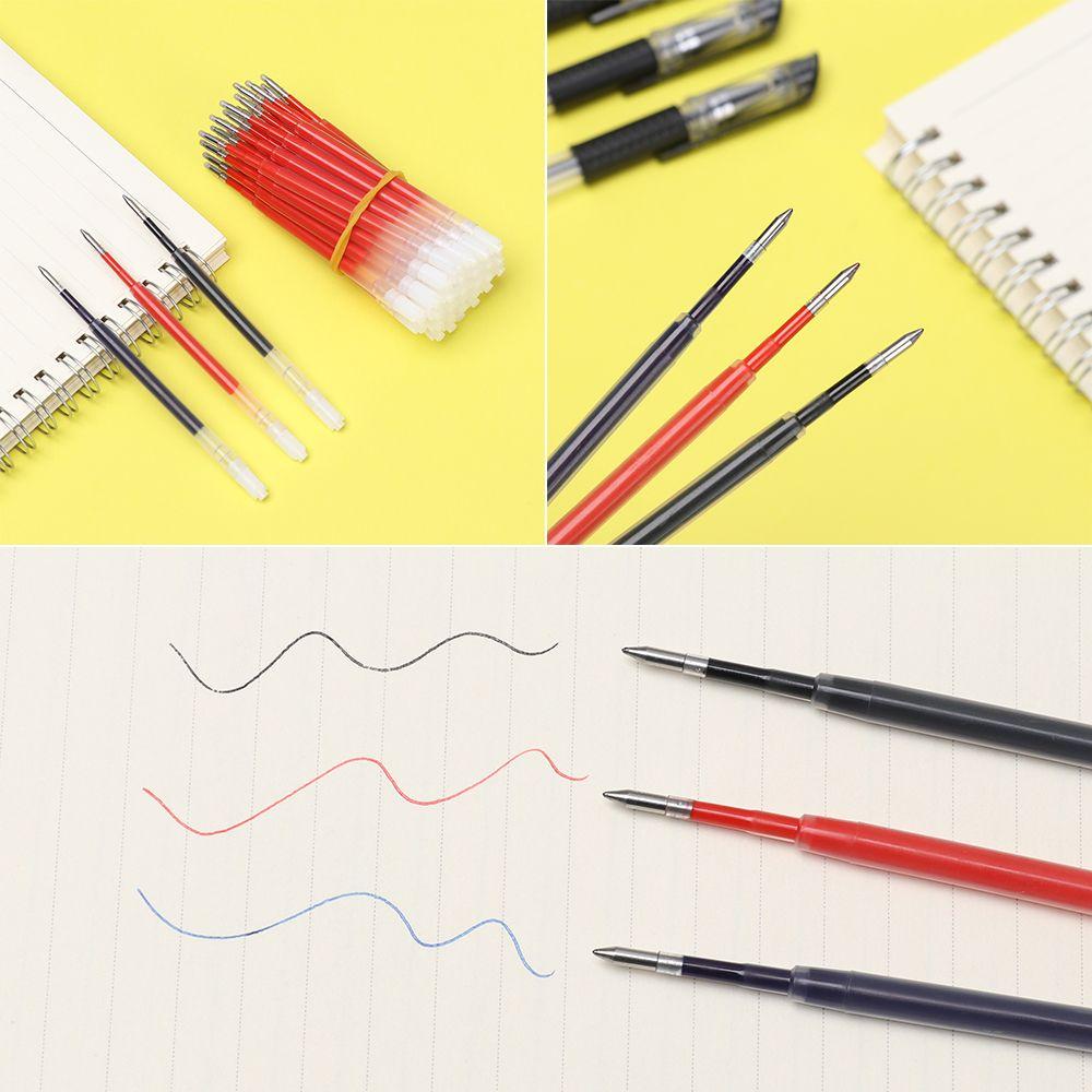 Шт./лот, новая сменная подпись, черный, синий чернильный пресс, вращающийся стержень для гелевой ручки, средний наконечник