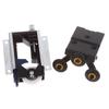 Sliding Wardrobe Door Part Top/Bottom Down Wheels/Runner/Guides Kit For Cabinet