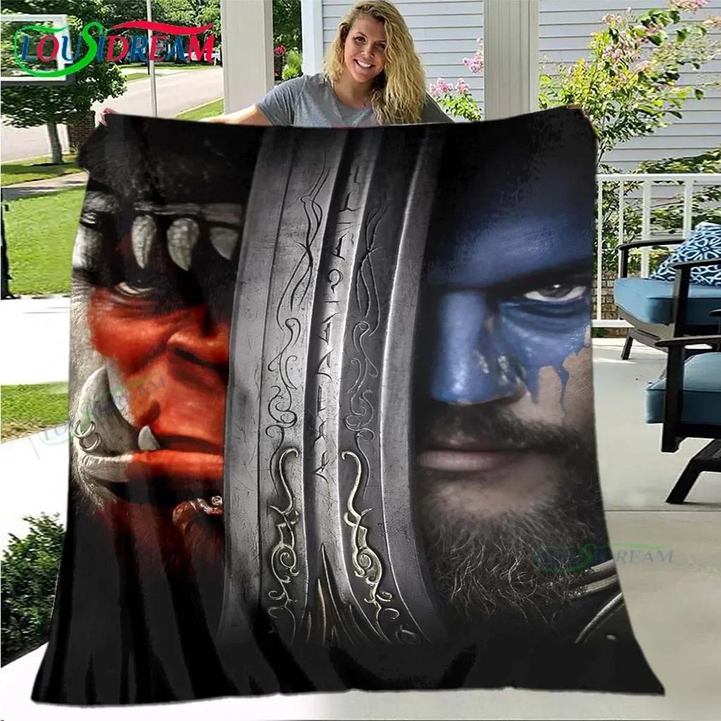 Роскошное одеяло World of Warcraft, Фланелевое плед для дома, спальни, кровати, дивана, пикника, офиса, походов, отдыха, сна