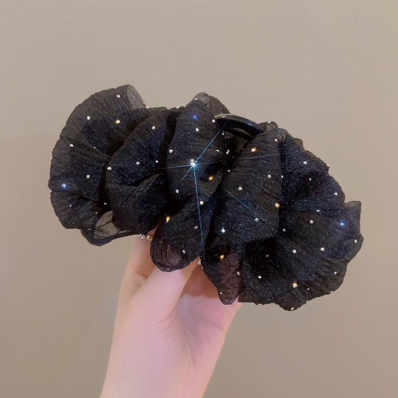 Super Fairy Mesh Cloud Hair Clip Woman Sweet Starry Shark Clip Fashion Hair Accessories