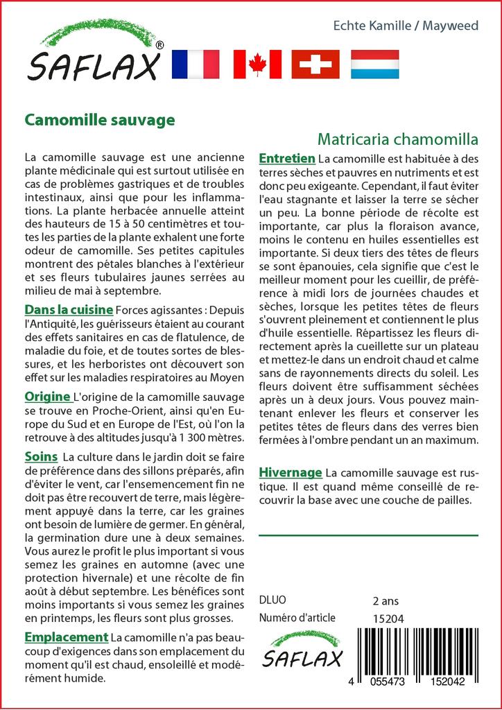 SAFLAX Garden in the Bag - Mayweed - 300 семян - С субстратом в подходящем стоячем пакете - Matricaria chamomilla