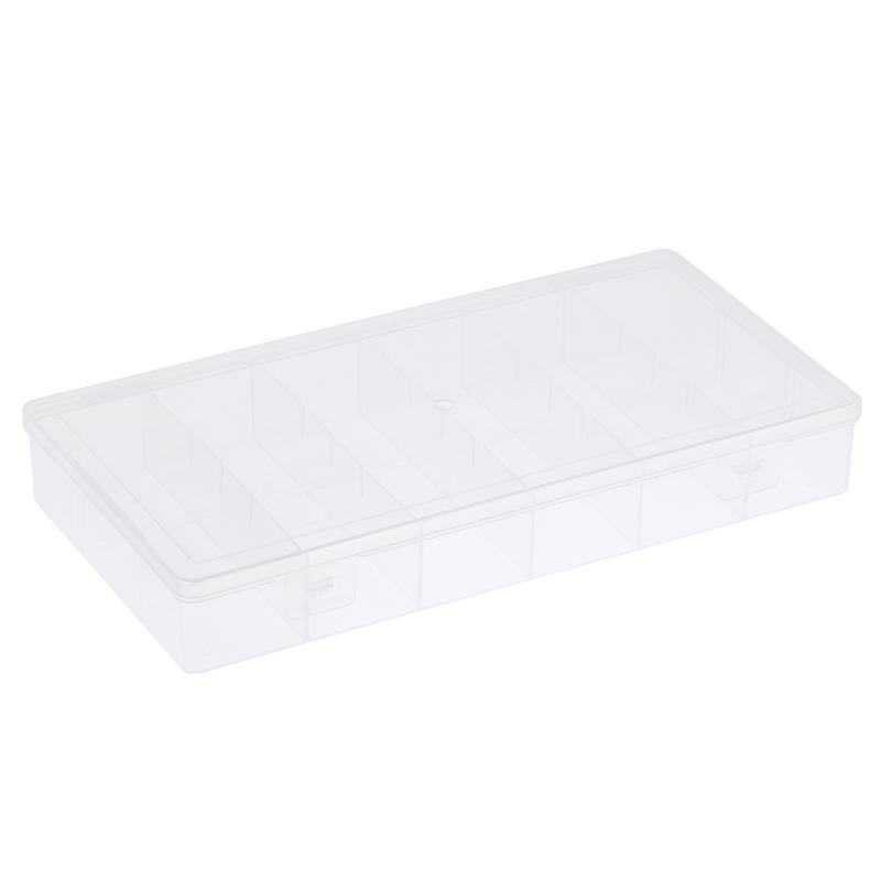 6 Сетчатая Пластиковая Коробка для Хранения с Отделениями Практичный Ящик для Инструментов Прозрачные PP Коробки Кейс для Бисера и Ювелирных Изделий Органайзер-Контейнер для Дисплея