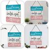 Decortive Wall Hanging Plaque Reusable Wooden Sign Mural Doorplate Welcome Sign  Housewarming Gift