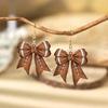 1 пара спортивных сережек-гвоздиков с шарами и бантом 2D акриловые серьги-подвески с изображением регби, футбола, тенниса, бейсбола, баскетбола, бантами Подарки для любителей спорта