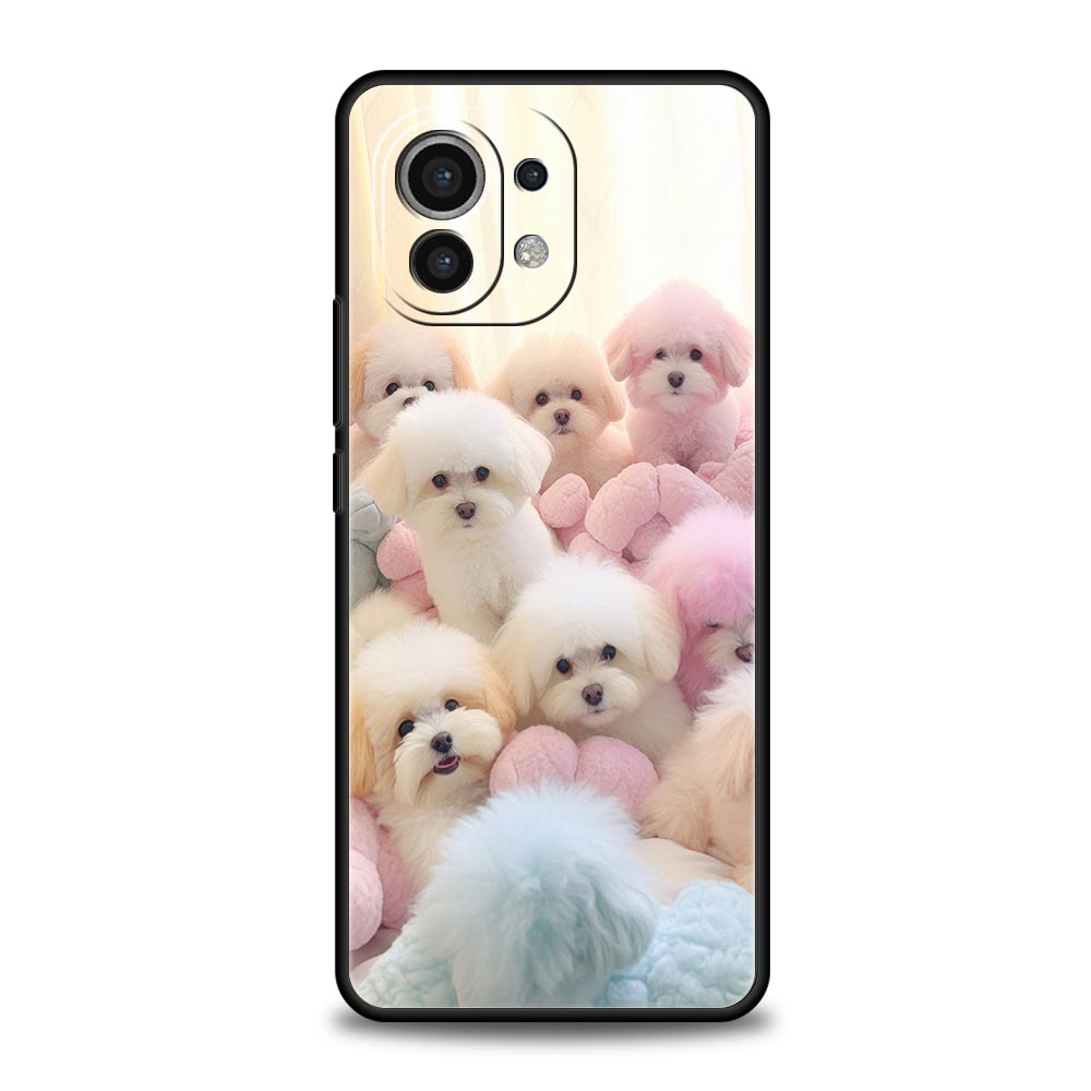 Cute Little Dog Phone Case Cover for Xiaomi Mi 17 15 14 13 12 11 Ultra 15T 14T 13T 12T 11T Pro Lite 5G Soft TPU Shell Fundas Bag