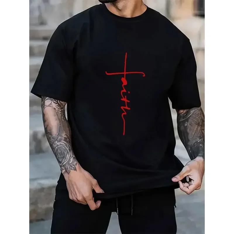Men's Print T-shirt High Quality Pure Cotton Men's Top Trend Brand Casual Sports T-Shirt for Men Oversized Men T-shirt Clothing