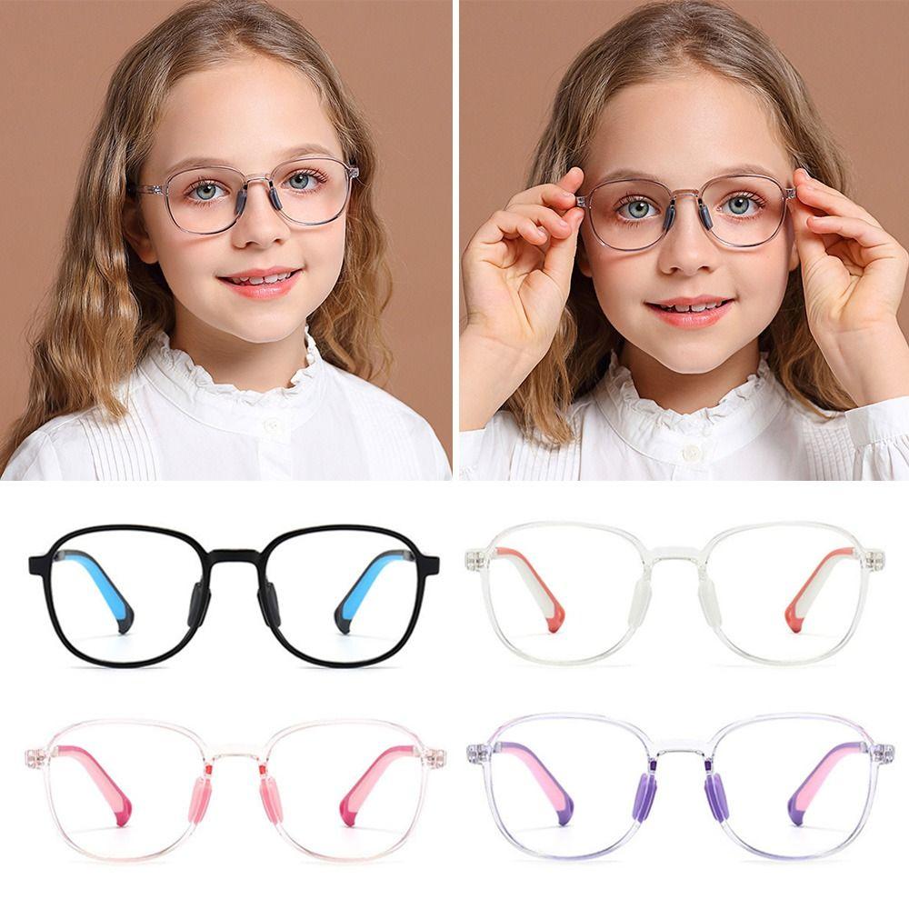 Anti-blue Light Kids Glasses TR90 Ultra Light Frame Comfortable Eyeglasses Children Boys Girls