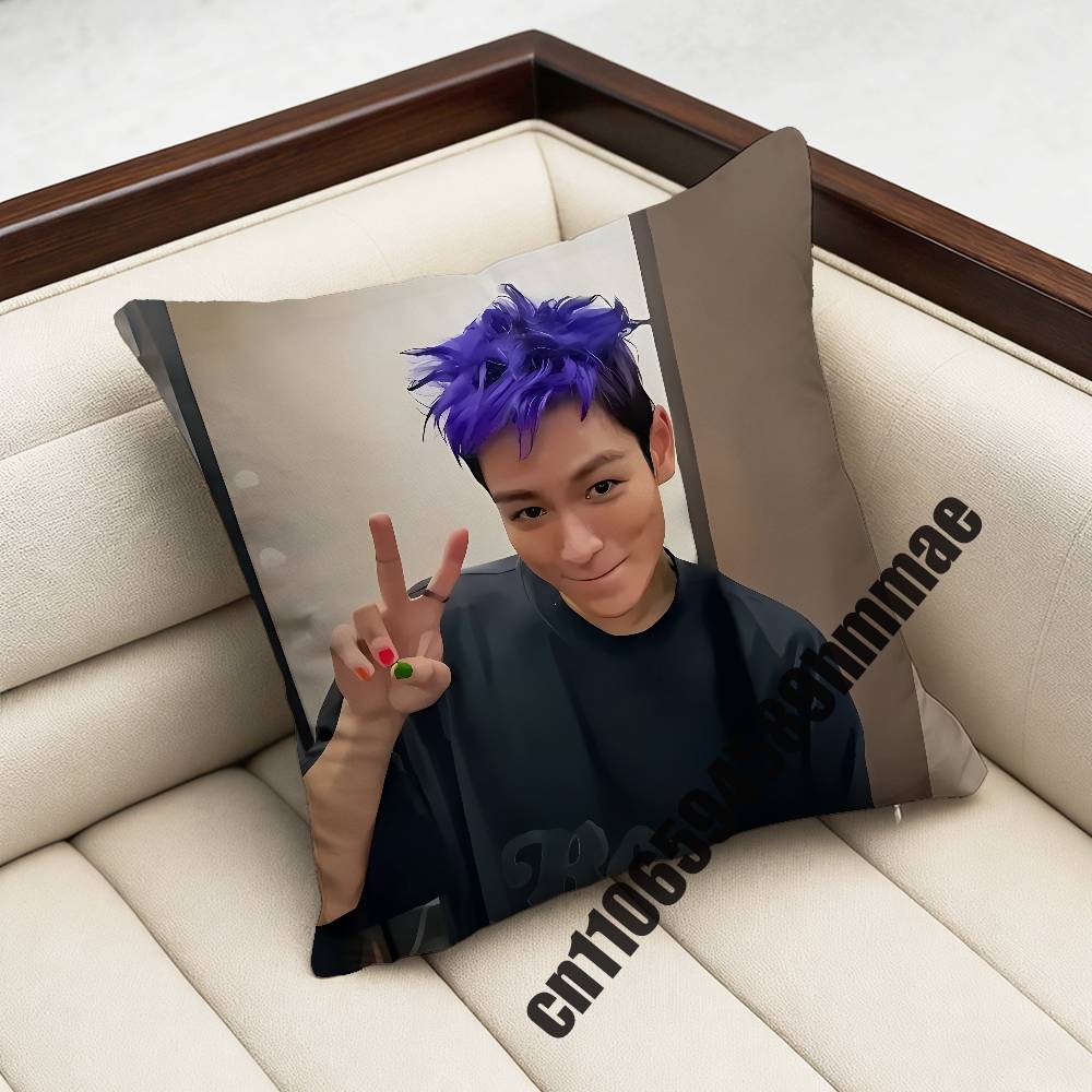 For T-Top C-Choi Seung Hyun Throw Pillow Case Sham 45X45Cm Decoration Square Bed Pillowcase Pad Cover