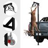 Truck Hitch Hoist, Foldable 600lbs Capacity 360 Swivel Crane & Lift for Outdoor Hunting Activities, Lifting Generators, Mowers