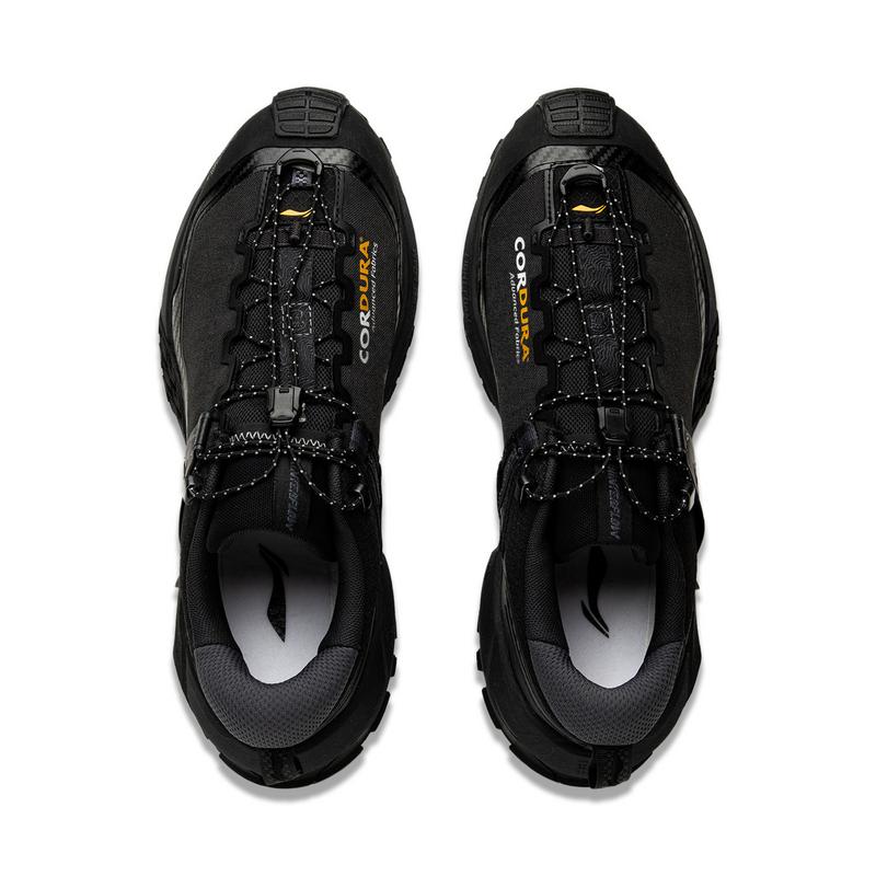 New LiNing CF Su Xingchuan Cushioned Slip-Resistant Abrasion-Resistant Low-Top Trekking Shoes Unisex Black AHTU017-2