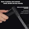 Stainless Steel Portable Bidet Sprayer Cold Bathroom Bidet Faucet Valve Jet Set Ass Shower Enema Black