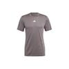 Logo Outdoor Casual Sports Crew Neck Pullover Short Sleeve T-Shirt Men Tops Gray IS3735