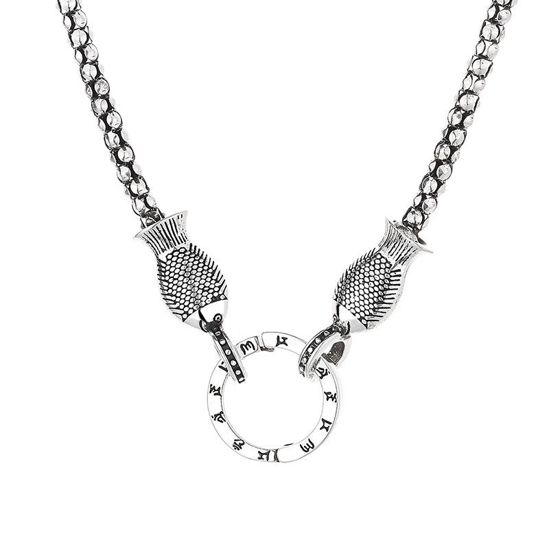 New Fish Necklace 925 Sterling Silver High Quality Fashion Jewelry For Women Chain Wedding Birthday Gift WholesaleGood product