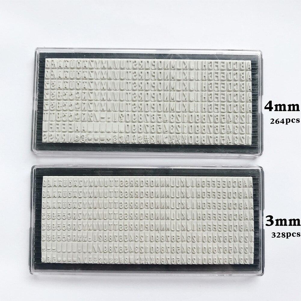 3mm/4mm/6.4mm Stamp Letters Plate Custom Personalised Name Address Rubber Stamp Accessory for Digital Letter Stamp DIY Scrapbook