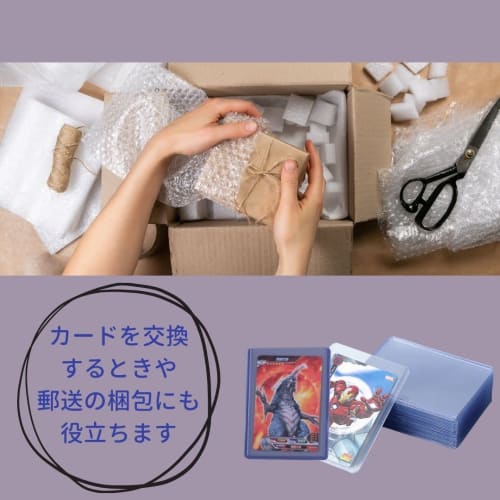 Кейс для коллекционных карточек EINEY Top Loader, прозрачный ПВХ-кейс для коллекционных карточек, индивидуальное хранение, износостойкий, устойчивый к царапинам [Упаковка 50 шт.]