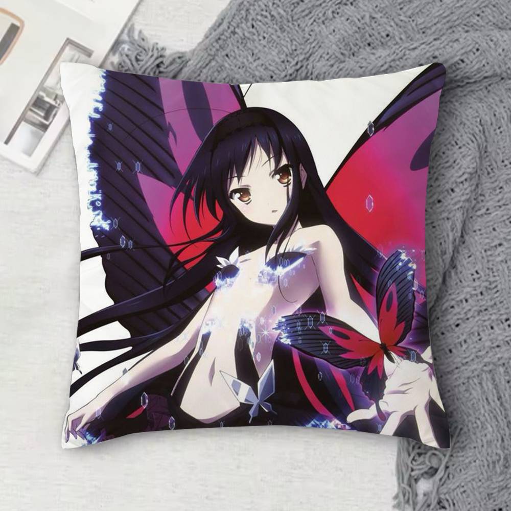A-Accel World Double-Sided Printed Square Decorative Cushion Cover For Sofa Living Room Home Decor