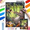 Набор для рисования маслом «Книга джунглей» Декор для стены в доме и спальне Ручная работа Подарок