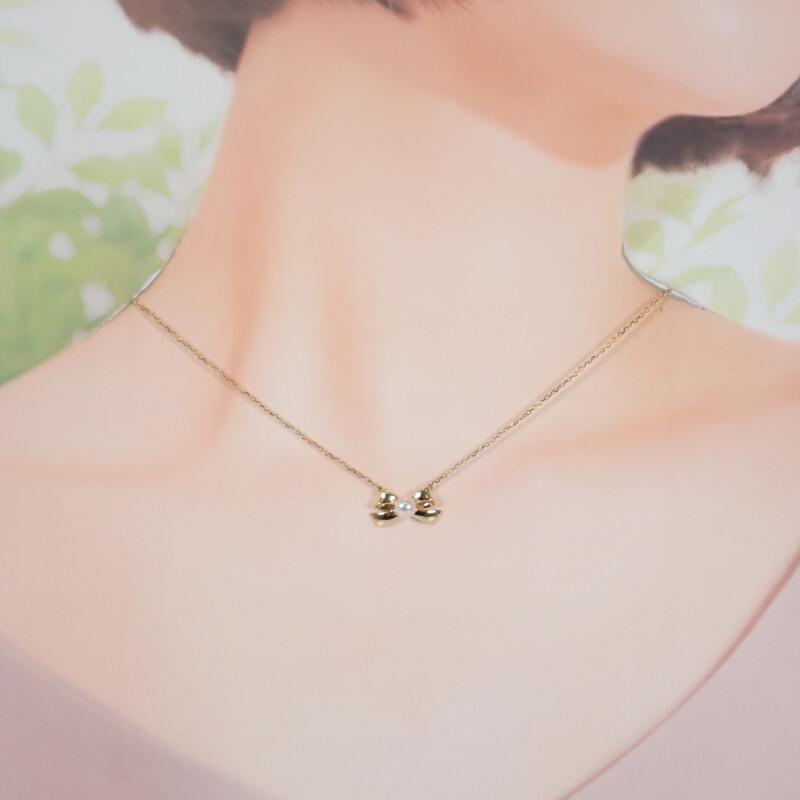 MIKIMOTO Ожерелье K18 желтое золото Женщины