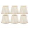 6PCS Fabric Lampshade Modern Simple Wear Resistant Decorative Wall Lamp Shade for Bedroom