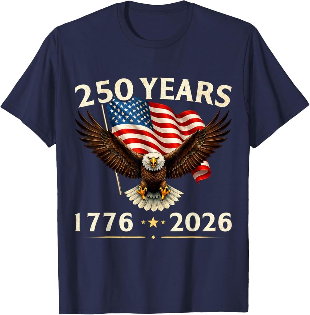 4th of July America US Patriotic Eagle 250 Anniversary USA Unisex T-Shirt
