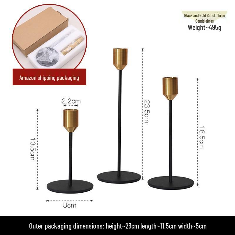 Скандинавская свеча для ароматерапии в стиле легкой роскоши с золотым подсвечником - Идеально для романтических ужинов и элегантного декора стола