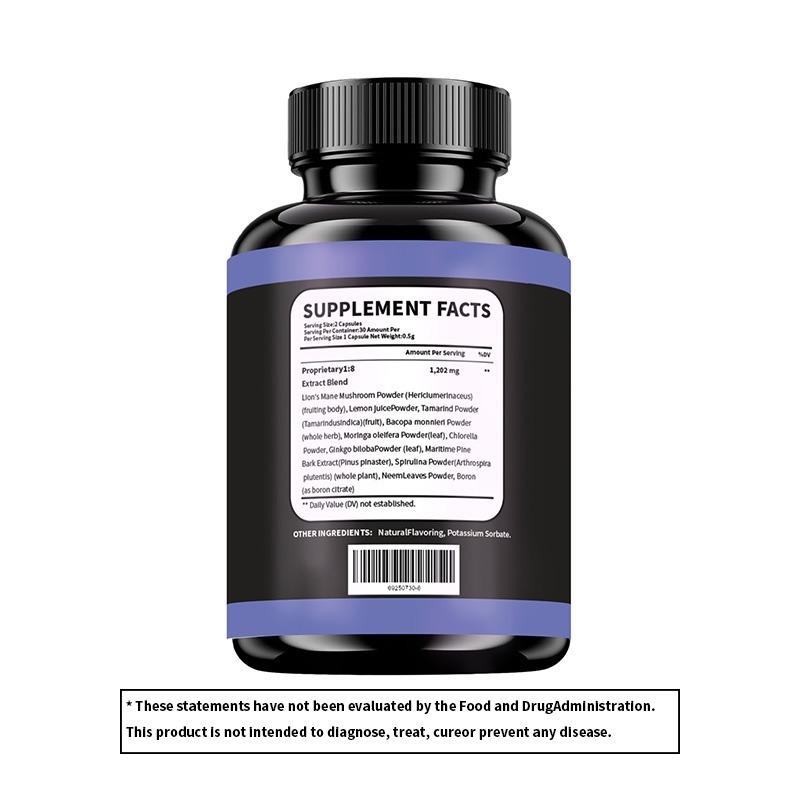 Пинеаловая защита - Поддержка мозга, Витамины для концентрации и памяти для мозга, Декальцинируйте, Активируйте и Защитите вашу шишковидную железу