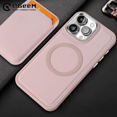 2 в 1 съемный кожаный чехол для карт Solt Walet для iPhone 16 15 Plus14 13 12 11 Pro Max для беспроводной зарядки Magsafe