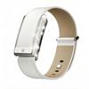 Совместимый с Whoop 5.0 MG Crystal Straps Ремешок с пряжкой из натуральной коровьей кожи верхнего слоя, ремешки, яркий серебристый металлический U-образный элемент