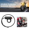 Motorcycle Hazard Light Button Warning Universal Electric Switch Emergency Double Lamp Flashing Signal Vehicle Warning Flas V1W2
