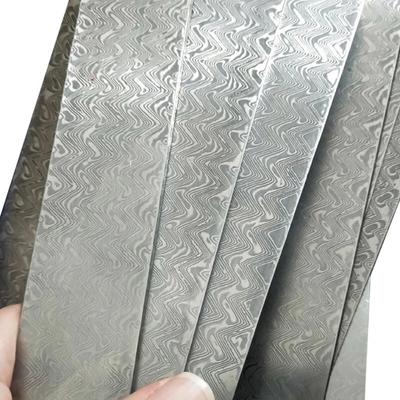20x3x0,3 см закаленный кованый нож из дамасской стали, заготовки для изготовления ножей, сырье для сэндвича, сталь VG10, заготовки для самостоятельного изготовления стержней, детали инструментов