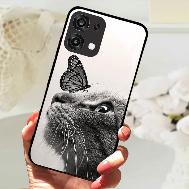 Для Oppo A6 A 6 Pro F31 5G CPH2781 Чехол Модная Расписная Крышка из Закаленного Стекла Для Телефона OPPO A6Pro Fundas Защитный Чехол Coque