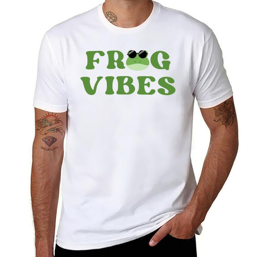 Retro Frog Vibes Frog Aesthetic Cool Frog TShirt t shirts for man graphic vintage man tshirt TShirt