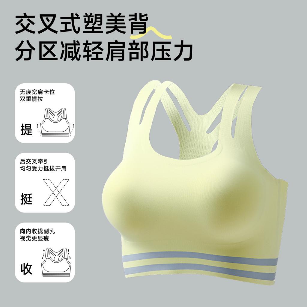 Oudifen Cross Back Lightweight Plastic Bra