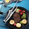 Stainless Steel BBQ Tongs Food Tweezers Cooking Grill Tool with Extended Handle for Steak Meat Bread Non-Slip Grip Kitchen Tweezers for Cooking