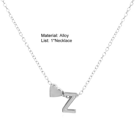 Пара ожерелье в форме буквы унисекс из нержавеющей стали для мужчин кулон