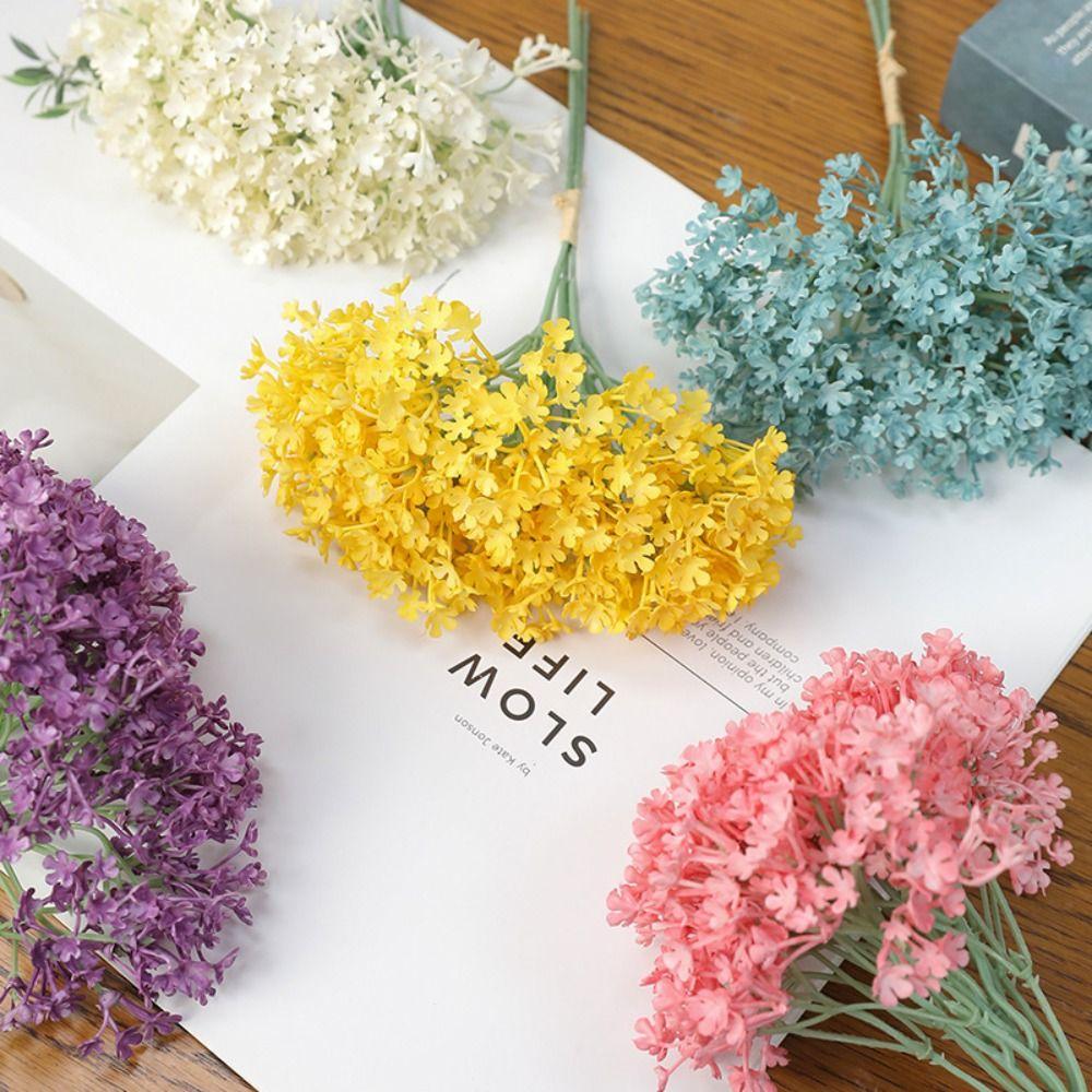Baby's Breath Simulation Flower Flexible Stems Fake Flower Artifiical Flower Branch  Photo Props