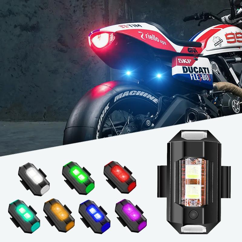 7 Colors Motorcycle Flasher Turn Signals Directional Light Kawasaki Z750 Mt07 Led Lights For Anti-collision Warning Accessories