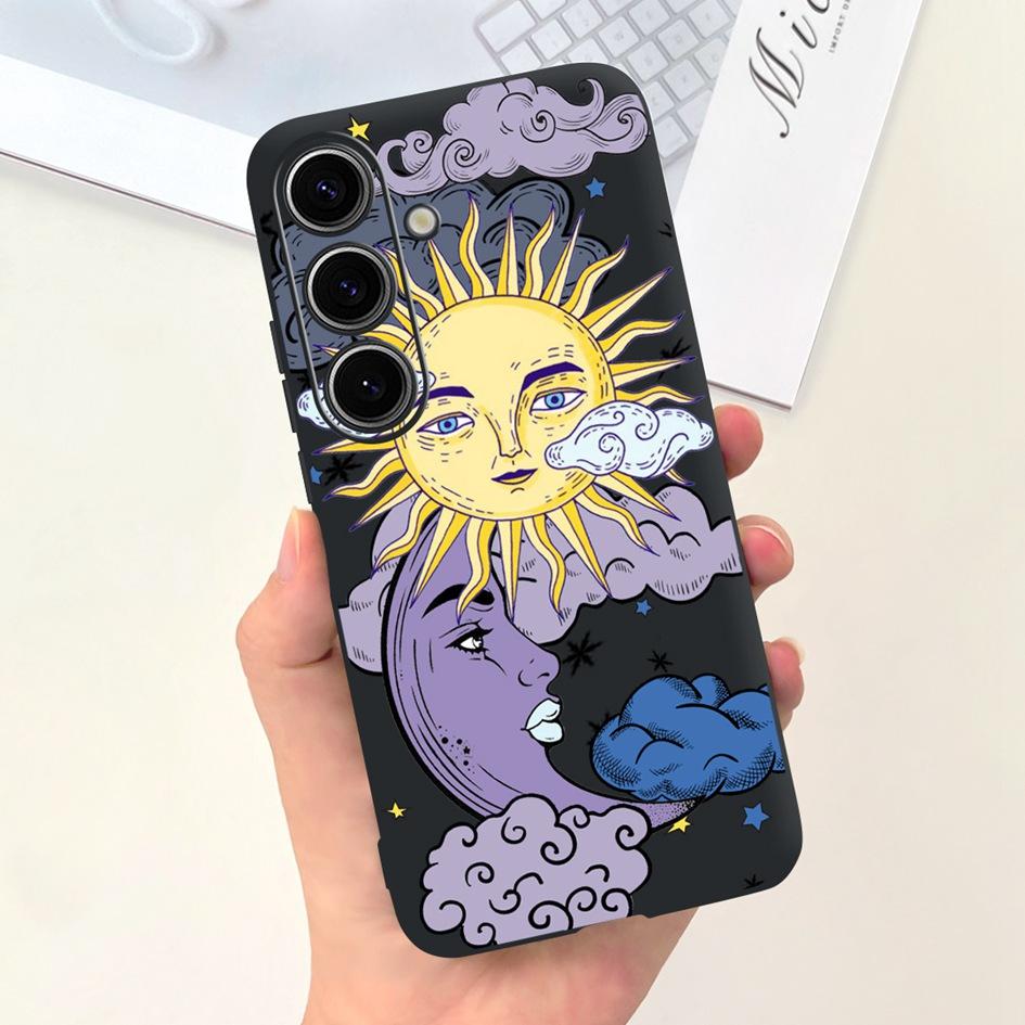 Чехол для Samsung Galaxy S24 Plus Милый Желтый Утенок Астронавт Матовый Силиконовый Мягкий Чехол для Samsung S 24 S24 Ultra S24+ 5G Funda