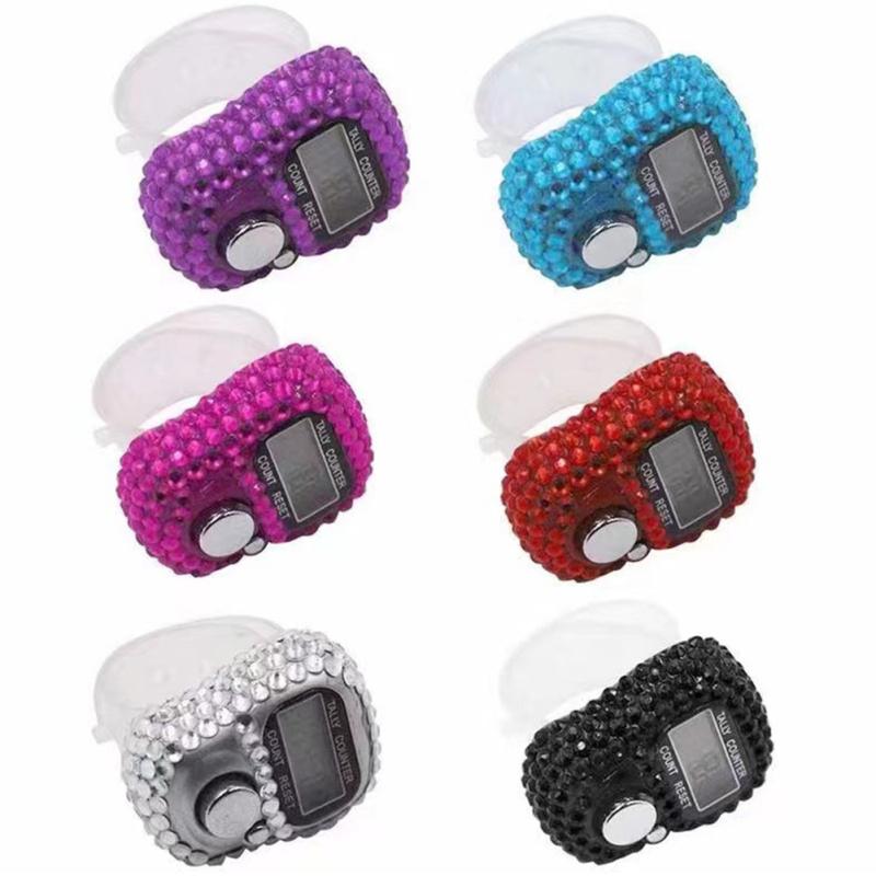 Knit Counter Lcd Electronic Digital Knitting Crochet Stitch Marker Row Finger Counter For Sewing Knitting HD