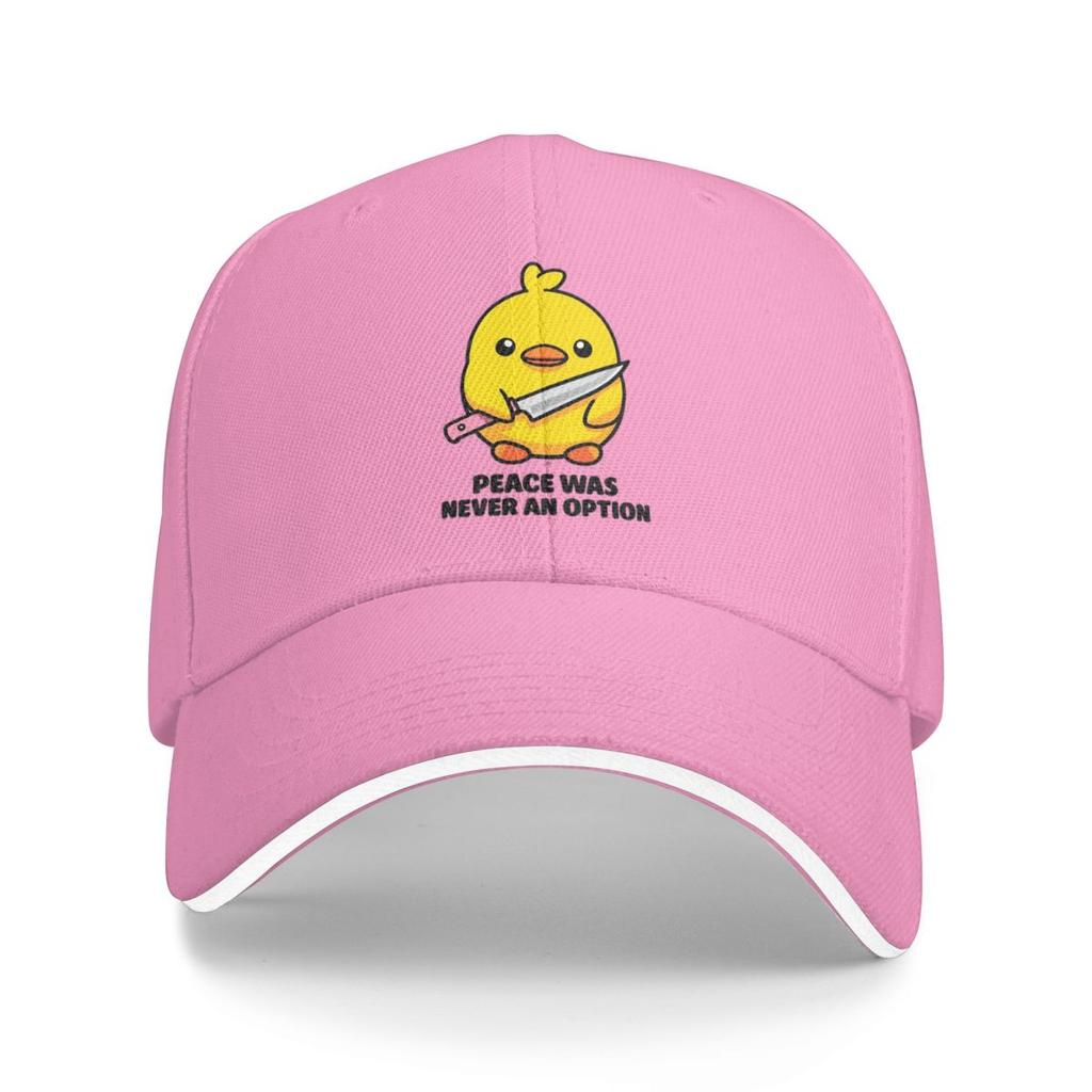 Кепки с принтом 'Утка Мир Никогда Не Был Вариантом' Snapback Бейсболки Дышащие Повседневные Кепки Для Улицы Унисекс